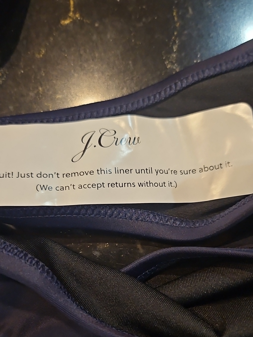 J. Crew Deep Navy Two-Piece Bikini - Picture 6 of 8